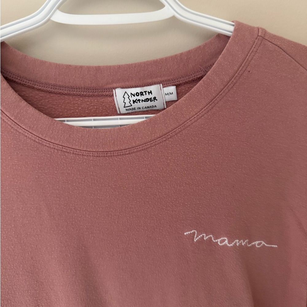 Mama Crew Neck Tunic Sweater